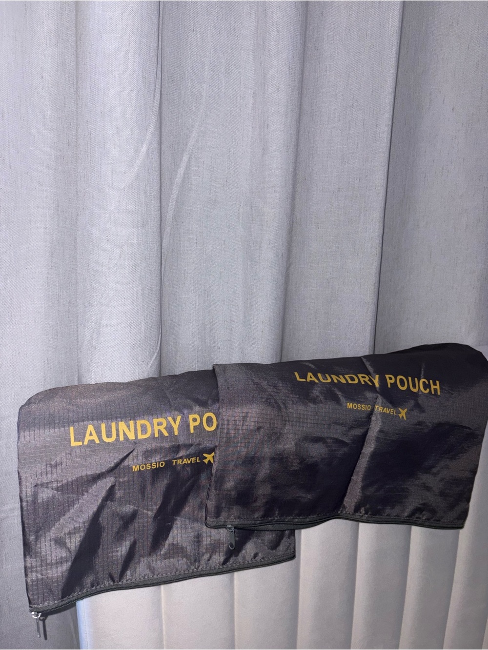Black Laundry Pouch - Set of 2